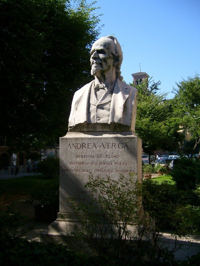 Andrea Verga's monument 2, Milan, Italy.JPG